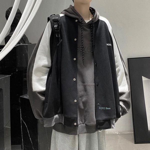 men's jackets 2021 oversize harajuku baseball jacket patchwork korean style fashion streetwear warm casual coat clothing, Black;brown
men's jackets 2021 oversize harajuku baseball jacket patchwork korean style fashion streetwear warm casual coat clothing, Black;brown