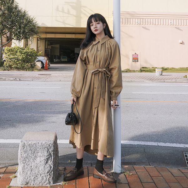 new arrival loose office lady fresh trench fashion cute elegant vintage comfortable autumn warm long jacket g2sb, Black;brown
new arrival loose office lady fresh trench fashion cute elegant vintage comfortable autumn warm long jacket g2sb, Black;brown