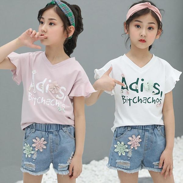 summer girls clothing t shirt shorts 2pcs outfit kids clothes sport suit for teenage 5 6 7 8 9 10, White
summer girls clothing t shirt shorts 2pcs outfit kids clothes sport suit for teenage 5 6 7 8 9 10, White