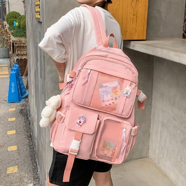 backpack kawaii nylon women fashion waterproof rucksack for teen girls school bag cute student bookbag travel mochila
backpack kawaii nylon women fashion waterproof rucksack for teen girls school bag cute student bookbag travel mochila