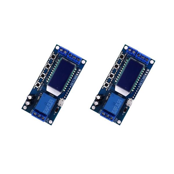 smart home control 2pcs lcd display time delay relay module dc 6-30v multifunction timer switch trigger cycle board
smart home control 2pcs lcd display time delay relay module dc 6-30v multifunction timer switch trigger cycle board