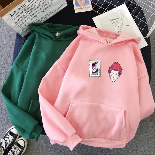 women's hoodies & sweatshirts 2021anime hoodie women winter hisoka print x hooded sweatshirt men haikyuu fashion casual pullover pink, Black
women's hoodies & sweatshirts 2021anime hoodie women winter hisoka print x hooded sweatshirt men haikyuu fashion casual pullover pink, Black