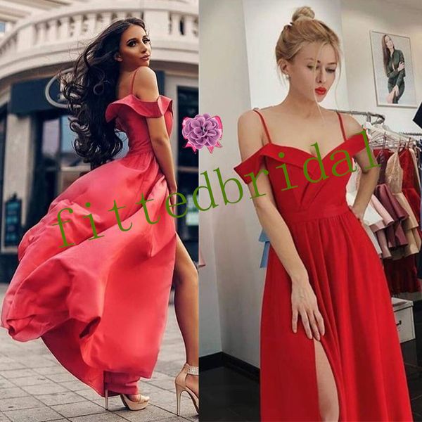 a line evening dresses wear off shoulder high side split formal prom dress party gowns, Black
a line evening dresses wear off shoulder high side split formal prom dress party gowns, Black