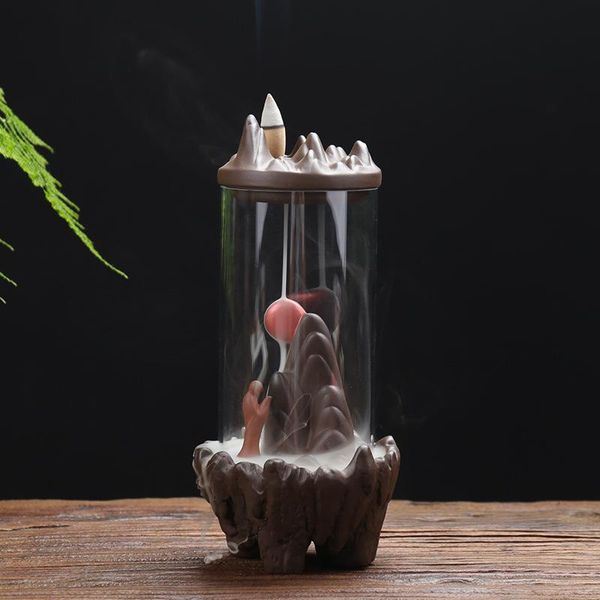 fragrance lamps hourglass incense burner smoke waterfall backflow ceramic holder censer use in home office teahouse
fragrance lamps hourglass incense burner smoke waterfall backflow ceramic holder censer use in home office teahouse
