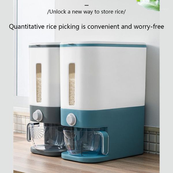 storage bottles & jars 12kg sealed rice bucket dispenser box transparent visible moisture proof grain powder food container
storage bottles & jars 12kg sealed rice bucket dispenser box transparent visible moisture proof grain powder food container