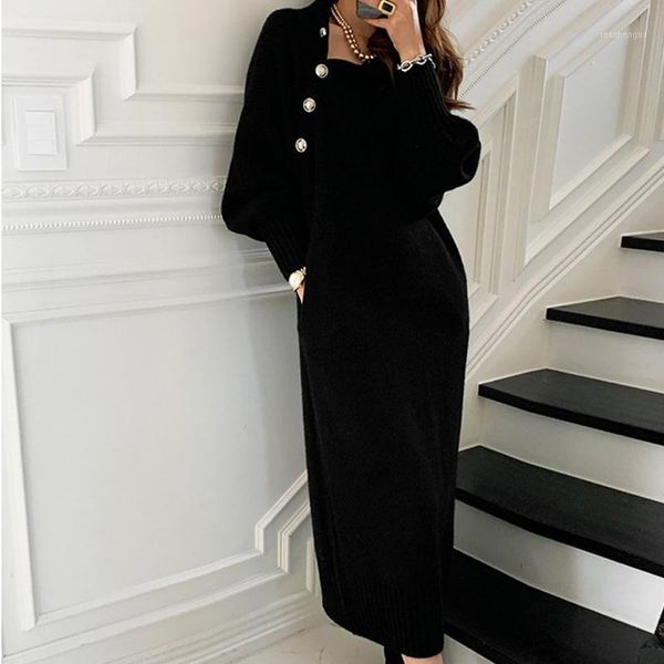 casual dresses nice elegant knitting women dress patchwork long sleeve bandage knitted female korean spring thicken office ladies y39, Black;gray
casual dresses nice elegant knitting women dress patchwork long sleeve bandage knitted female korean spring thicken office ladies y39, Black;gray