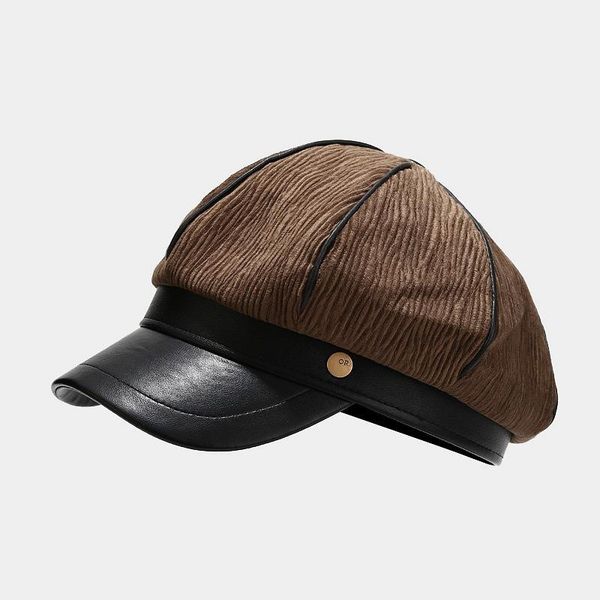 berets polyester patchwork women duck tongue beret simple casual octagonal cap autumn and winter joker painter hat 21, Blue;gray
berets polyester patchwork women duck tongue beret simple casual octagonal cap autumn and winter joker painter hat 21, Blue;gray