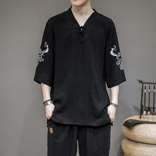 ethnic clothing chinese style cotton linen t-shirt men's summer short-sleeved tang shirt loose large size japanese kimono men 30281, Red
ethnic clothing chinese style cotton linen t-shirt men's summer short-sleeved tang shirt loose large size japanese kimono men 30281, Red