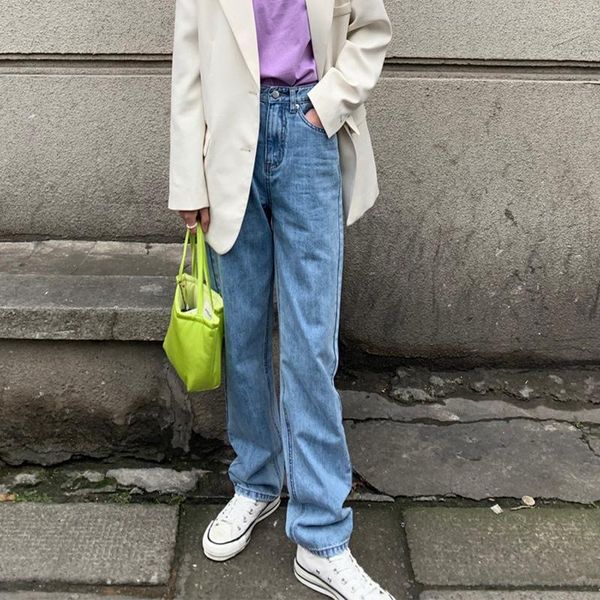 women's jeans 2021 fashion women pants vintage streetwear clothes loose trousers, Blue
women's jeans 2021 fashion women pants vintage streetwear clothes loose trousers, Blue