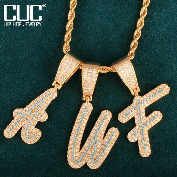 chains blue zircon initial letter pendant necklace chain for men solid back micro pave hip hop rock jewelry, Silver
chains blue zircon initial letter pendant necklace chain for men solid back micro pave hip hop rock jewelry, Silver