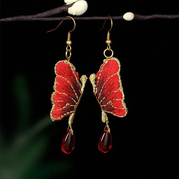 dangle & chandelier ethnic embroidered butterfly earrings women red green vintage coloured glaze woman fashion jewelry gift, Silver
dangle & chandelier ethnic embroidered butterfly earrings women red green vintage coloured glaze woman fashion jewelry gift, Silver