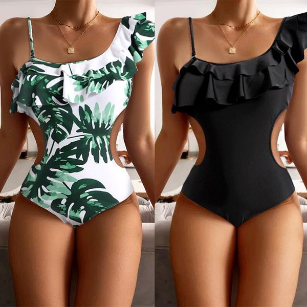 women's swimwear one piece swimsuit women ruffle monokini push up 2022 summer bodysuit bathing suit swim wear, White;black
women's swimwear one piece swimsuit women ruffle monokini push up 2022 summer bodysuit bathing suit swim wear, White;black