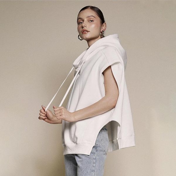 women's hoodies & sweatshirts street style solid women sleeveless cut out sweatshirt loose casual white female early autumn clothes gr, Black
women's hoodies & sweatshirts street style solid women sleeveless cut out sweatshirt loose casual white female early autumn clothes gr, Black