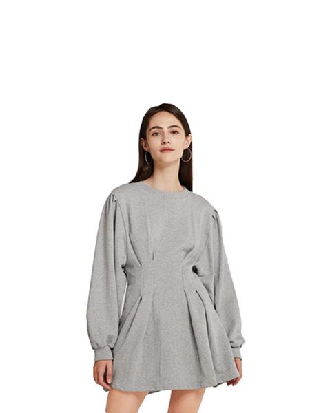 casual dresses 2021 style grey black color solid dress round collar splicing autumn winter women hoodie short preppy style1980, Black;gray
casual dresses 2021 style grey black color solid dress round collar splicing autumn winter women hoodie short preppy style1980, Black;gray