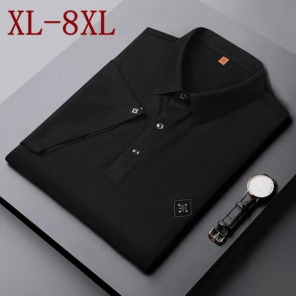 men's polos size 8xl 7xl 6xl summer business shirt men short sleeve loose mens shirts breathable homme, White;black
men's polos size 8xl 7xl 6xl summer business shirt men short sleeve loose mens shirts breathable homme, White;black