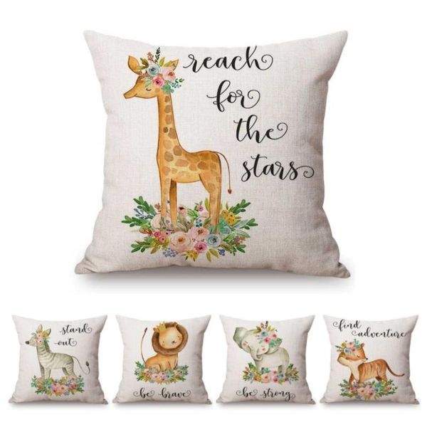 cushion/decorative pillow cute cartoon animals floral children baby room decoration sofa throw cover lovely cotton linen giraffe cushion cas
cushion/decorative pillow cute cartoon animals floral children baby room decoration sofa throw cover lovely cotton linen giraffe cushion cas