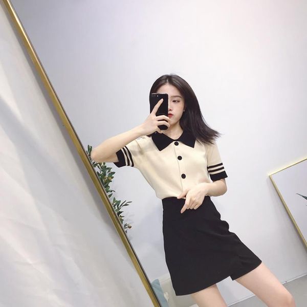 2021 new summer women in knitted or crocheted shirts + elastic waistline mini skirt sets two female pieces of fine vintage suit h24 sttm, Black;gray
2021 new summer women in knitted or crocheted shirts + elastic waistline mini skirt sets two female pieces of fine vintage suit h24 sttm, Black;gray