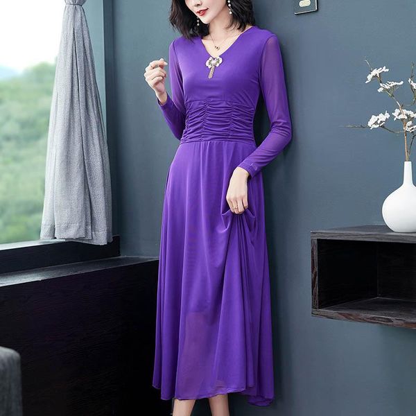 casual dresses mesh for women long sleeves v-neck temperament waist slim base skirt dress bodycon, Black;gray
casual dresses mesh for women long sleeves v-neck temperament waist slim base skirt dress bodycon, Black;gray