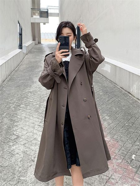 women's trench coats windbreaker spring autumn fashion loose solid color wild double-breasted long-sleeved commute female coat 071, Tan;black
women's trench coats windbreaker spring autumn fashion loose solid color wild double-breasted long-sleeved commute female coat 071, Tan;black