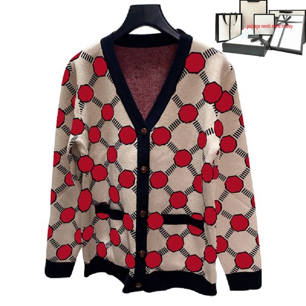 women's classic pattern cardigan ladies colorful multicolor sweater women 2021fw street style warm sweaters women's v-neck cardiga, White;black
women's classic pattern cardigan ladies colorful multicolor sweater women 2021fw street style warm sweaters women's v-neck cardiga, White;black