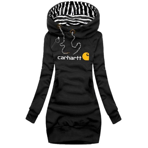 women's vests hooded long sleeve brand printed casual skirt pullover pocket sweater dress, Black;white
women's vests hooded long sleeve brand printed casual skirt pullover pocket sweater dress, Black;white
