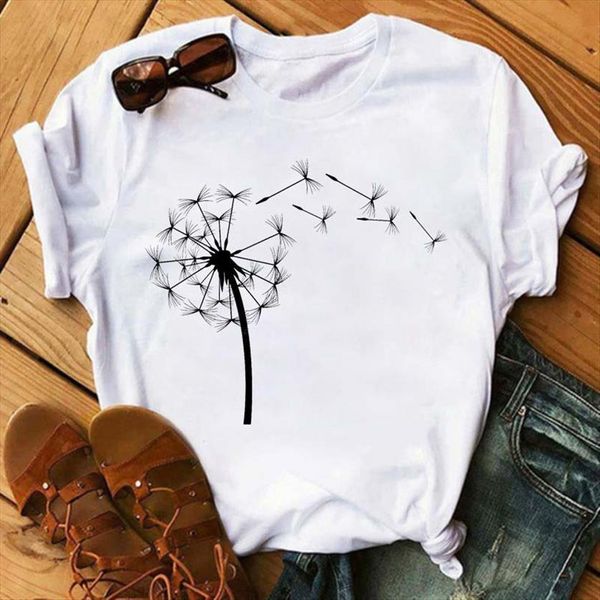 maycaur dandelion tshirts summer womens t shirts short sleeves fashion girls kawaii 90s korean style clothes, White
maycaur dandelion tshirts summer womens t shirts short sleeves fashion girls kawaii 90s korean style clothes, White