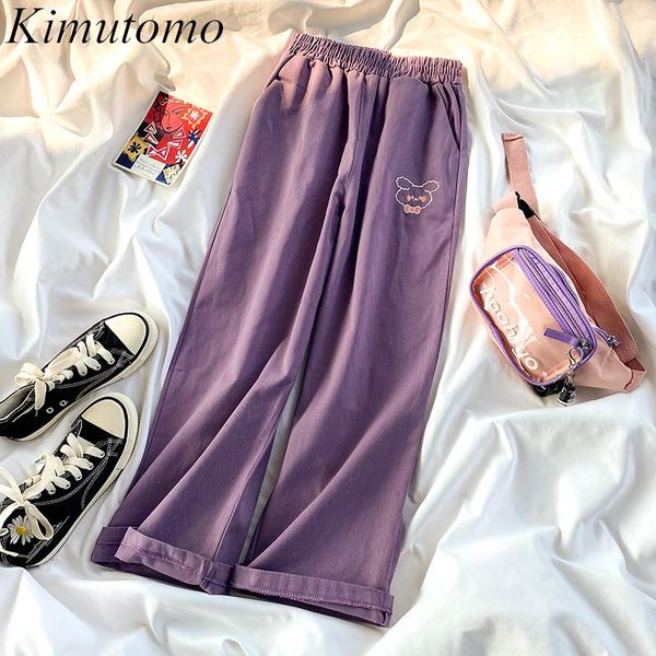 kimutomo japan style sweet pants girls cartoon bear embroidery 2021 spring female elastic high waisted straight pants casual, Black;white
kimutomo japan style sweet pants girls cartoon bear embroidery 2021 spring female elastic high waisted straight pants casual, Black;white