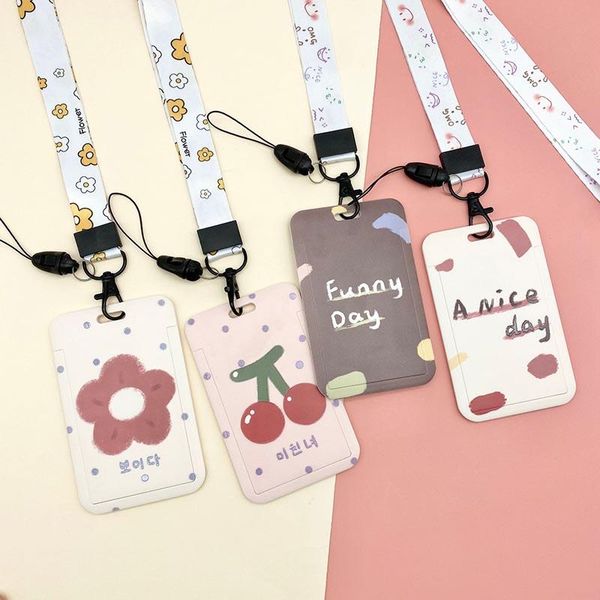 card holders fashion beautiful cherry & flower lanyard id holder bag student women travel bank bus business cover badge, Brown;gray
card holders fashion beautiful cherry & flower lanyard id holder bag student women travel bank bus business cover badge, Brown;gray