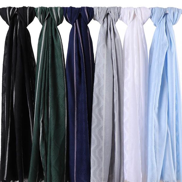 scarves 10pcs autumn winter fashion striped hijab women cotton scarf solid lady shawls wraps islamic headscarf turban echarpe foulard, Blue;gray
scarves 10pcs autumn winter fashion striped hijab women cotton scarf solid lady shawls wraps islamic headscarf turban echarpe foulard, Blue;gray