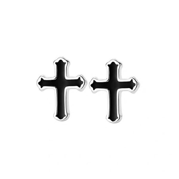 stud 1pair simple black cross earrings for women men vintage punk prevent allergy mini small jewelry e821, Golden;silver
stud 1pair simple black cross earrings for women men vintage punk prevent allergy mini small jewelry e821, Golden;silver
