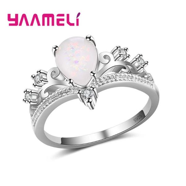 cluster rings elegant noble princess women finger crown design water drop shape opal 925 sterling silver cubic zirconia jewelry, Golden;silver
cluster rings elegant noble princess women finger crown design water drop shape opal 925 sterling silver cubic zirconia jewelry, Golden;silver