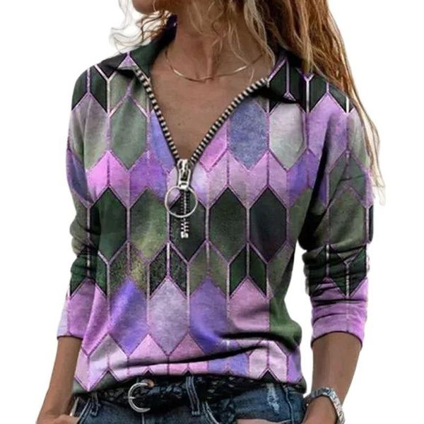 women's t-shirt letter geometric print blusa shirt 2021 spring zipper deep v neck women t autumn long sleeve pullover tees, White
women's t-shirt letter geometric print blusa shirt 2021 spring zipper deep v neck women t autumn long sleeve pullover tees, White