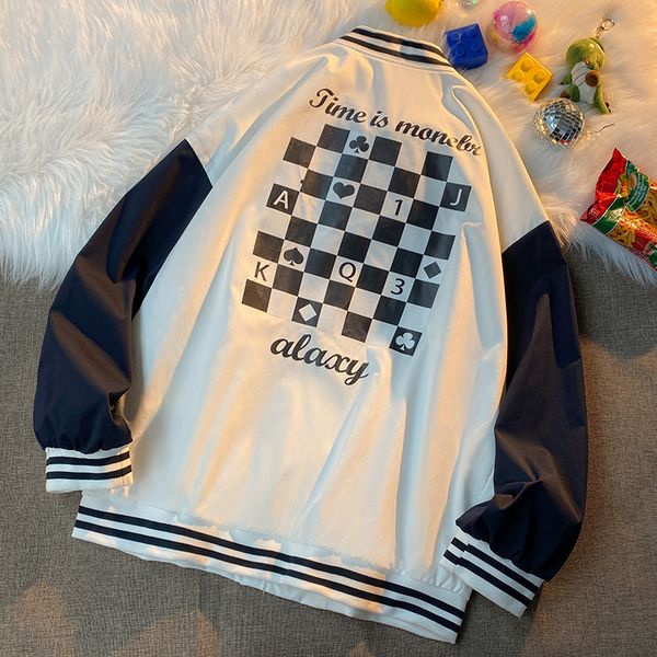 men's jackets fall baseball jackets men shredded color harajuku casual streetwear playing card bomber 's jacket for ijnz, Black;brown
men's jackets fall baseball jackets men shredded color harajuku casual streetwear playing card bomber 's jacket for ijnz, Black;brown