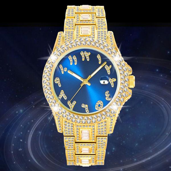 wristwatches designer fully diamonds watch man bling iced out for men arabic numerals japan movt quartz hip hop watches gold relogio, Slivery;brown
wristwatches designer fully diamonds watch man bling iced out for men arabic numerals japan movt quartz hip hop watches gold relogio, Slivery;brown
