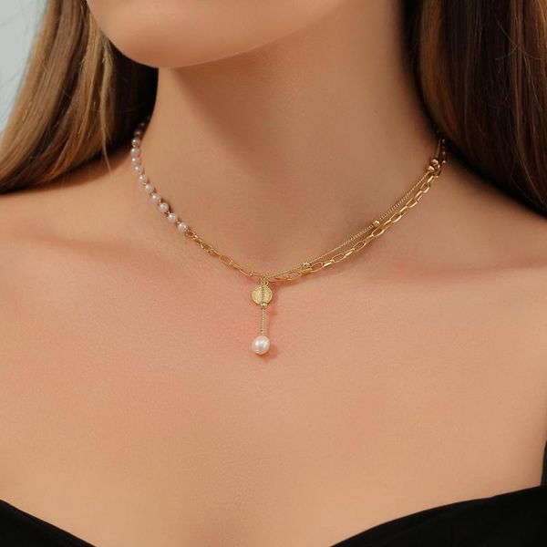pendant necklaces 2021 boho fashion human head coin faux pearl necklace for women simple vintage gold chain choker jewelry gift, Silver
pendant necklaces 2021 boho fashion human head coin faux pearl necklace for women simple vintage gold chain choker jewelry gift, Silver