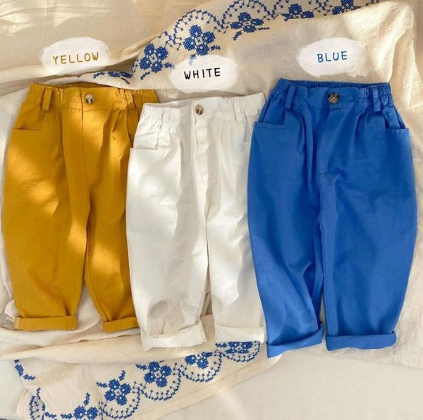 kids boys girls pants spring summer denim cotton pockets loose style toddlers beige blue yellow trousers
kids boys girls pants spring summer denim cotton pockets loose style toddlers beige blue yellow trousers