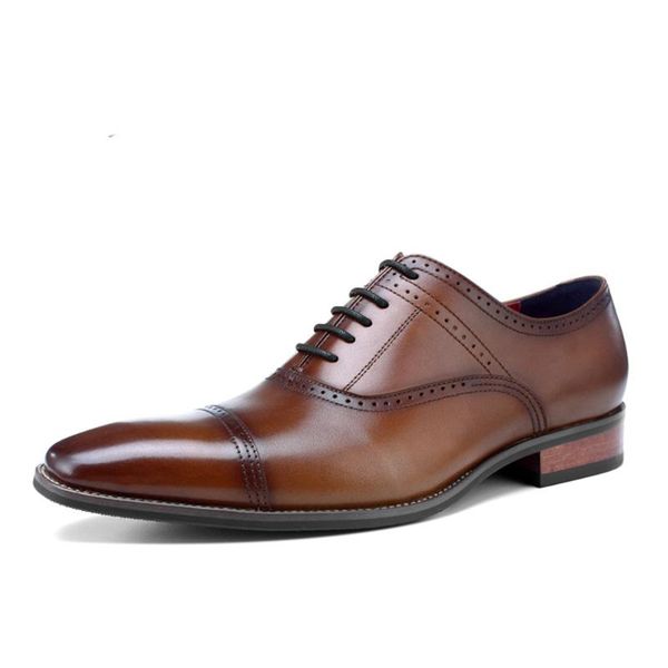 dress shoes men genuine leather casual business banquet suit luxury carved formal oxford, Black
dress shoes men genuine leather casual business banquet suit luxury carved formal oxford, Black