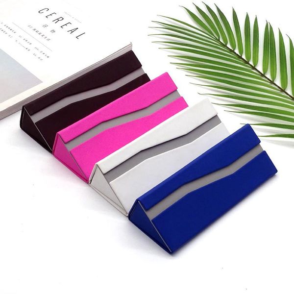 sunglasses cases & bags 4color fashion luxury glasses case triangular fold box handmade for brand
sunglasses cases & bags 4color fashion luxury glasses case triangular fold box handmade for brand