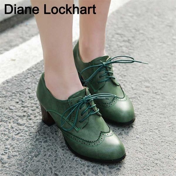 autumn women oxford lace up shoes vintage round toe ankle boots england style high heels ladies chaussure femme size 36-43 211101, Black
autumn women oxford lace up shoes vintage round toe ankle boots england style high heels ladies chaussure femme size 36-43 211101, Black