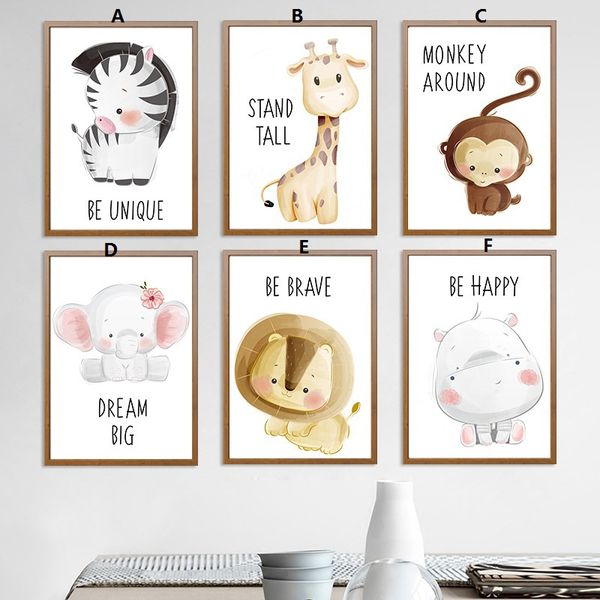 unframed cartoon animal canvas poster hd print decorative oil painting 
unframed cartoon animal canvas poster hd print decorative oil painting