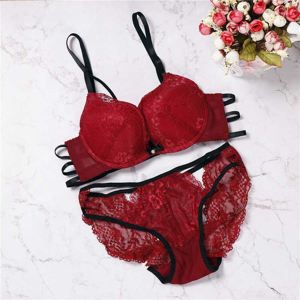 woven lingerie of ees push up bra transparent panties bralette women's underwear set, Red;black
woven lingerie of ees push up bra transparent panties bralette women's underwear set, Red;black