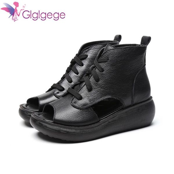 sandals 2021 summer leather layer cowhide thick-soled fish mouth platform shoes flat-bottom hole female roman, Black
sandals 2021 summer leather layer cowhide thick-soled fish mouth platform shoes flat-bottom hole female roman, Black