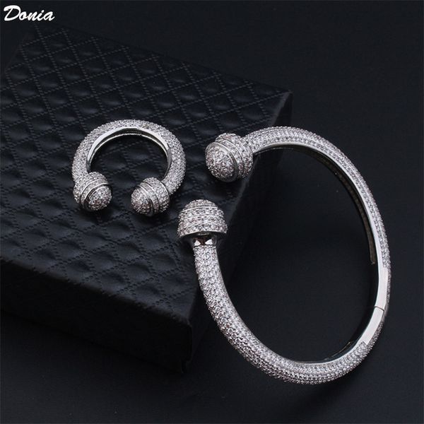 donia jewelry party european and american fashion full diamond u-shaped micro inlaid zirconia designer bracelet ring set, Black
donia jewelry party european and american fashion full diamond u-shaped micro inlaid zirconia designer bracelet ring set, Black