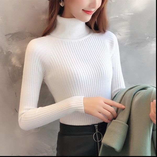 autumn turtleneck sweater female 2021 winter cashmere knitted women sweater and pullover female tricot jersey jumper pull femme, White;black
autumn turtleneck sweater female 2021 winter cashmere knitted women sweater and pullover female tricot jersey jumper pull femme, White;black
