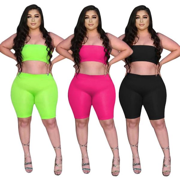plus size tracksuits women two piece set xl-4xl 2021 summer club simple solid color sleeveless tube and short outfit drop, Black
plus size tracksuits women two piece set xl-4xl 2021 summer club simple solid color sleeveless tube and short outfit drop, Black
