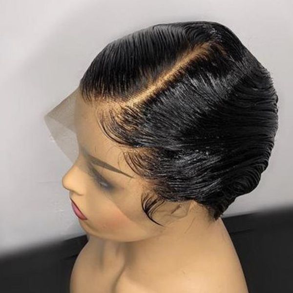 lace wigs short bob wig front human hair straight closure pixie cut for black women, Black;brown
lace wigs short bob wig front human hair straight closure pixie cut for black women, Black;brown