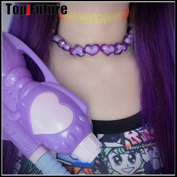 chokers harajuku fashion niche design european and american street jelly love summer vitality cool girl necklace collar chocker gift, Golden;silver
chokers harajuku fashion niche design european and american street jelly love summer vitality cool girl necklace collar chocker gift, Golden;silver