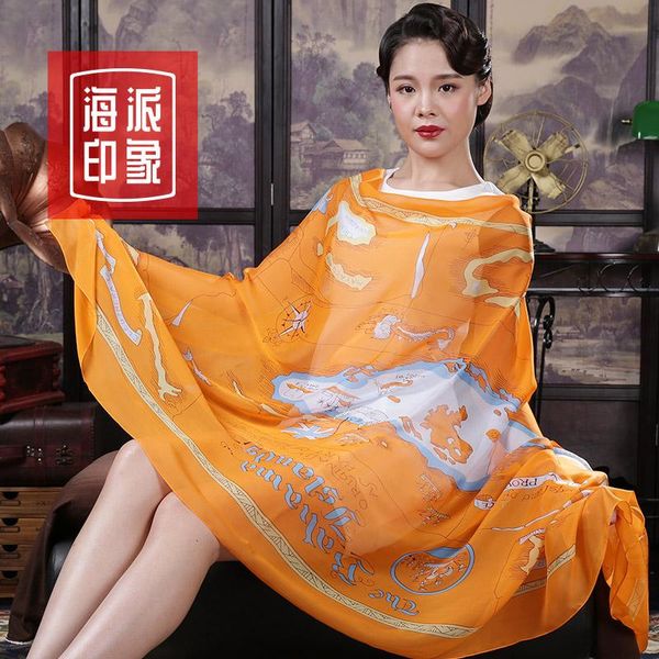 scarves shanghai style impression autumn and winter 100% mulberry silk scarf long shawl dual purpose gift box, Blue;gray
scarves shanghai style impression autumn and winter 100% mulberry silk scarf long shawl dual purpose gift box, Blue;gray