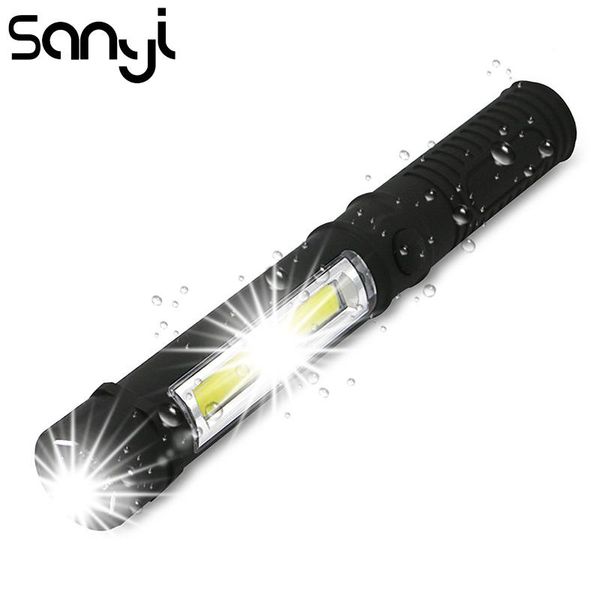 flashlights torches multifunction cob led mini pen light work inspection torch lamp with the bottom magnet and clip black/red/blu
flashlights torches multifunction cob led mini pen light work inspection torch lamp with the bottom magnet and clip black/red/blu
