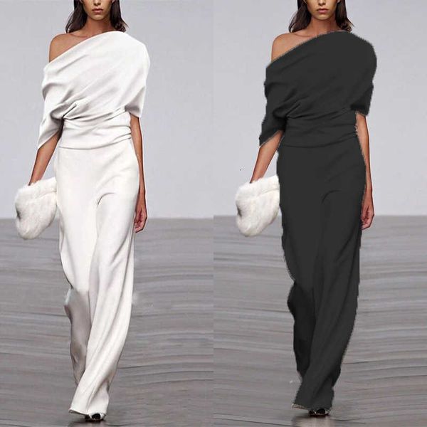 luxury party evening dress 2021 spring and summer straight tube white short sleeve chiffon temperament casual pants, Black
luxury party evening dress 2021 spring and summer straight tube white short sleeve chiffon temperament casual pants, Black